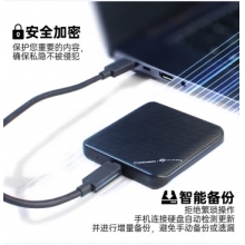 希捷CB500加密移动固态硬盘 黑色 1TB(USB-C线）)